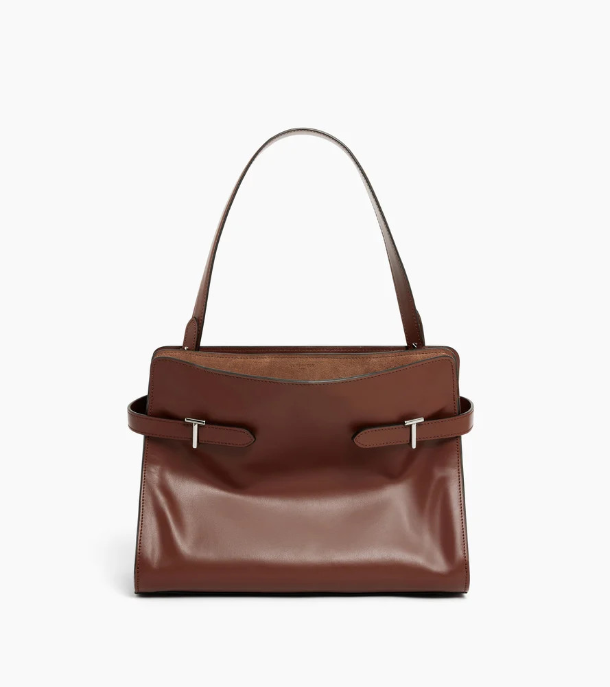 Emie large handbag in smooth leather and nubuck | Le Tanneur
