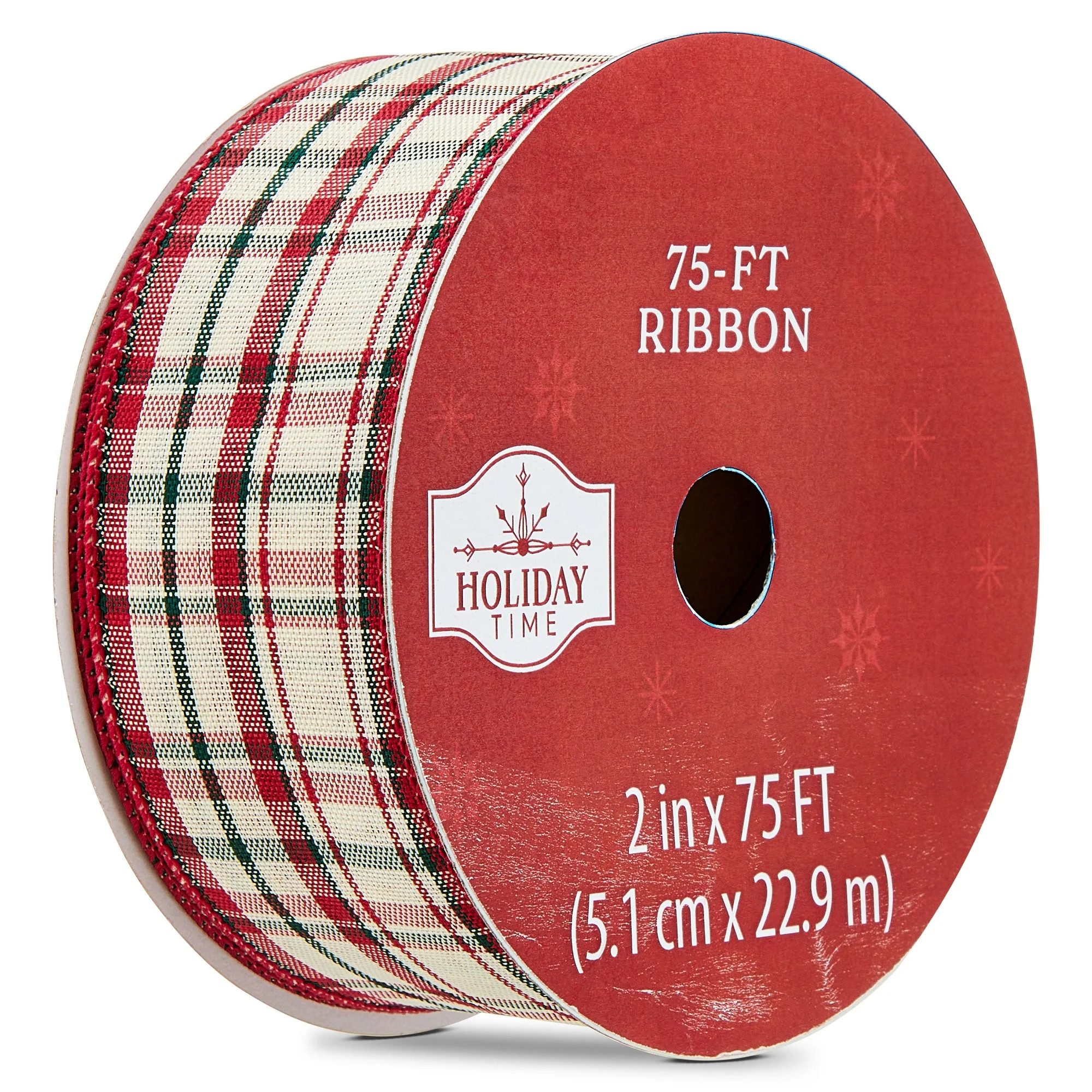 Multicolor Plaid Christmas Ribbon, 2" x 75', by Holiday Time | Walmart (US)