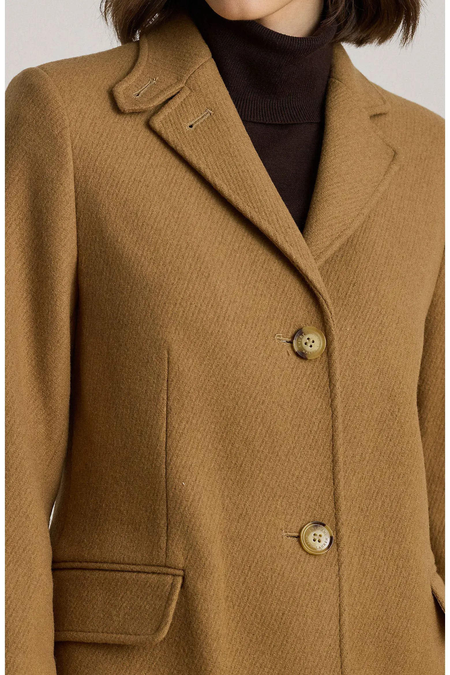 Longline Wool Blend Twill Coat (Women) | Nordstrom | Nordstrom