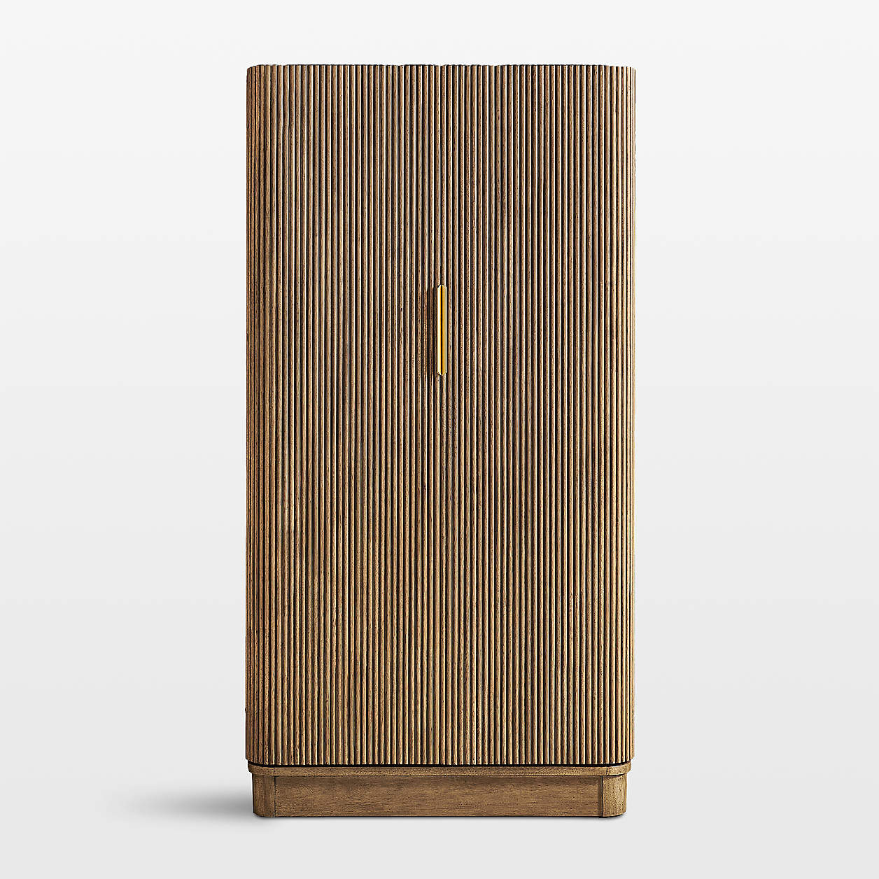 Aria 38" Brown Bar Cabinet | Crate & Barrel | Crate & Barrel
