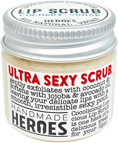 All Natural, Vegan Coconut Lip Scrub - Gentle Exfoliation, Lip Polish & Lip Exfoliator, 1.23oz | Amazon (US)