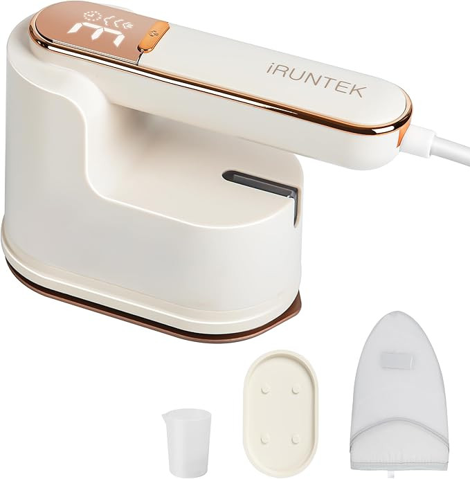 iRUNTEK Steamer Iron, Handheld Garment and Fabric Steamer 1000W Fast Wrinkle Removal, Ironing & S... | Amazon (US)