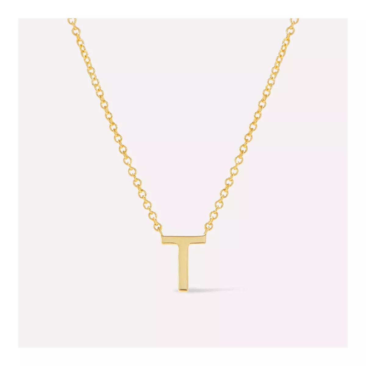 Gold Initial Necklace  - Letter Necklace | Target