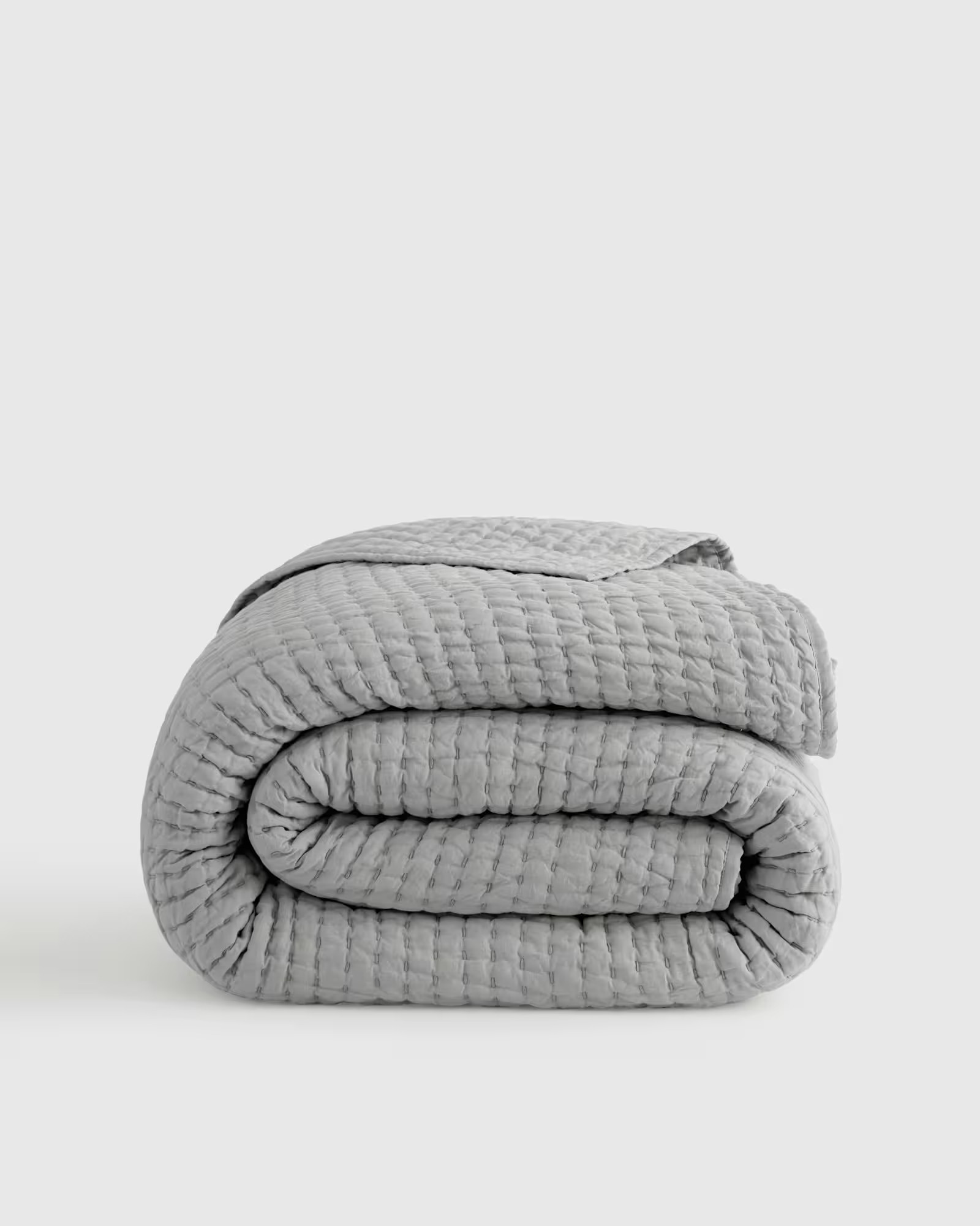 European Linen Cotton Stitch Quilt | Quince