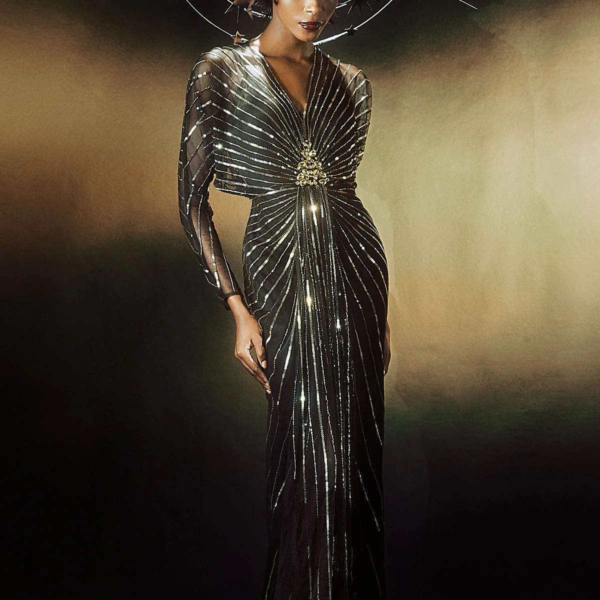 Shop Evening Gowns - Modern 20s Sequin Dress | BABEYOND | BABEYOND