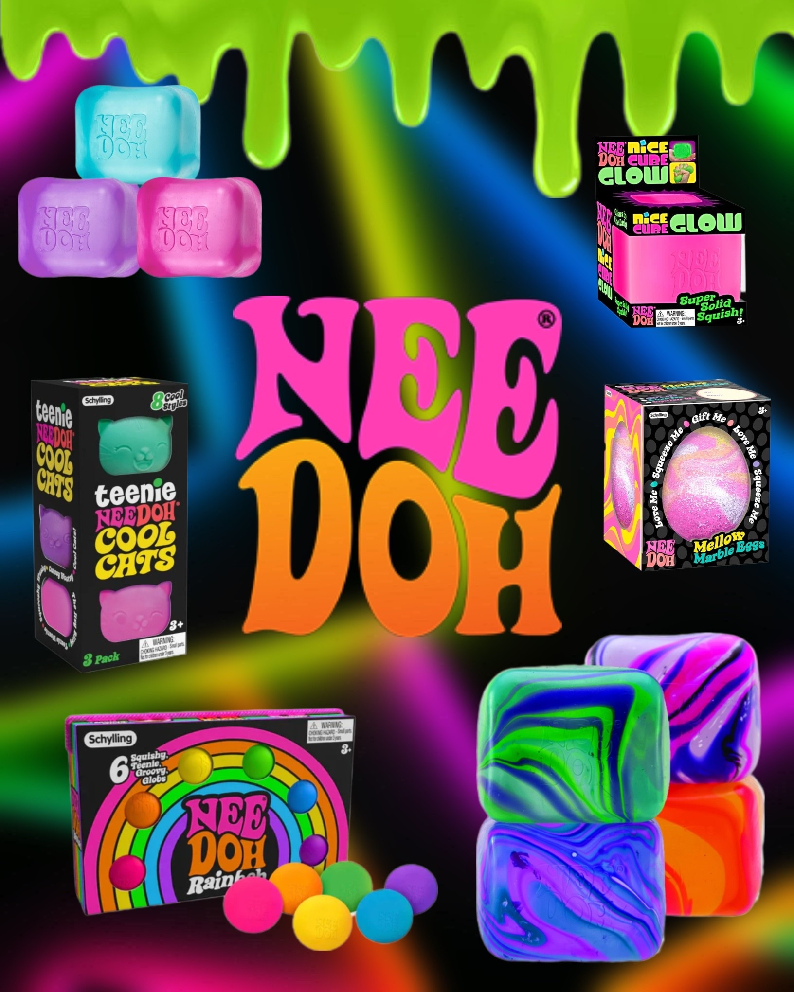 Comment SHOP to receive a link to Needohs that might be in stock!🩷💚 #needoh #needohs #squishyhunting #needohhunting #squishies 