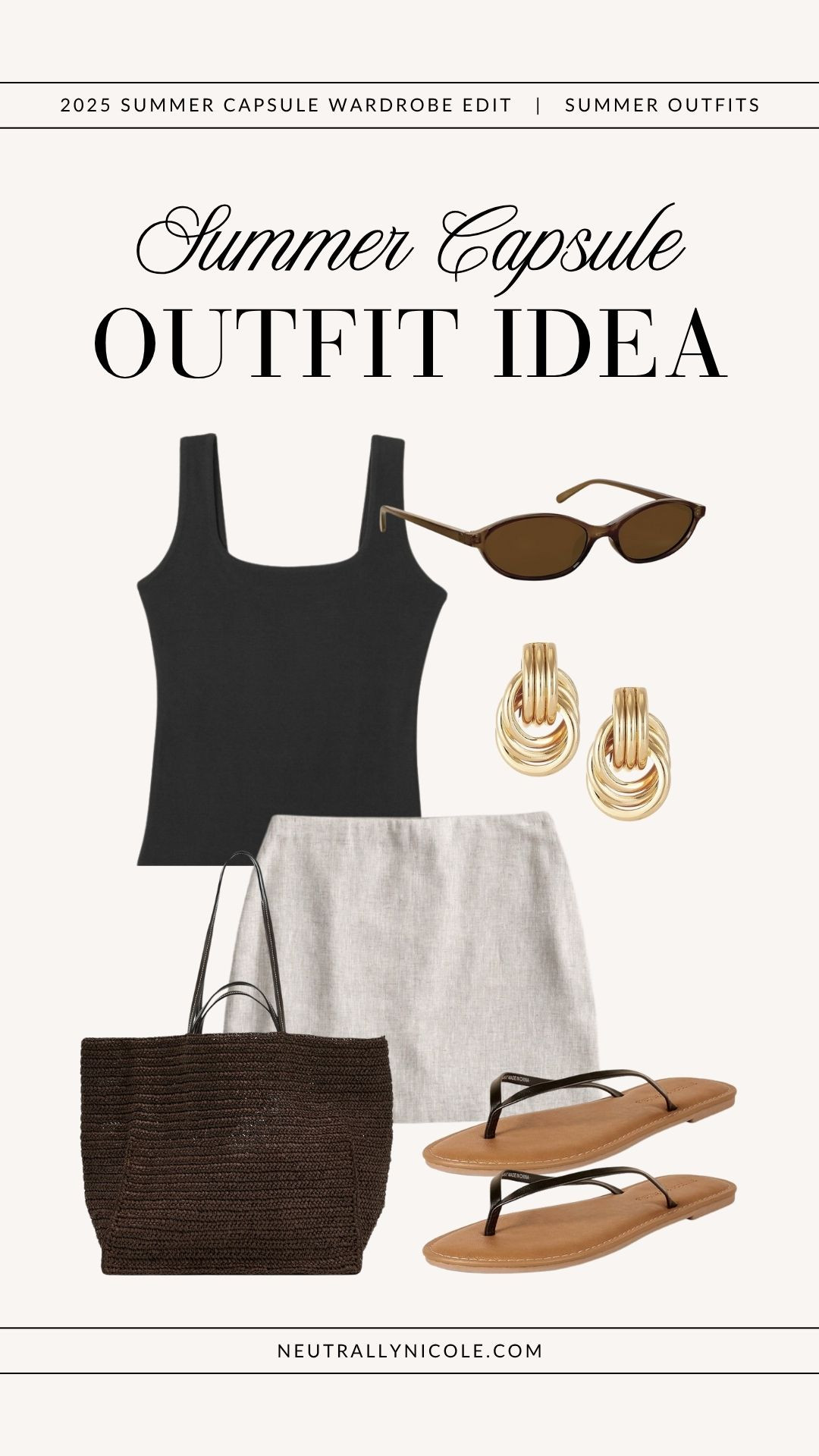 Summer capsule outfit idea | summer outfit, summer outfits, 2025 summer capsule wardrobe, summer capsule outfits, summer staples, summer wardrobe staples, summer closet staples, summer closet essentials, summer essentials, summer basics, summer style, 2025 summer fashion trends, summer bag, summer shoes, summer sandals, summer neutrals, summer 2025, neutral outfit, neutral outfits, neutral style, minimalist outfit, minimalist outfits, minimalist fashion

 

#LTKPetite #LTKSaleAlert #LTKShoeCrush #LTKItBag #LTKStyleTip #LTKFindsUnder50 #LTKFindsUnder100 #LTKTravel #LTKSeasonal