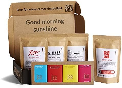 Bean Box Coffee + Chocolate Tasting Box | Specialty Coffee Gift Set | Coffee Gifts for Women and ... | Amazon (US)