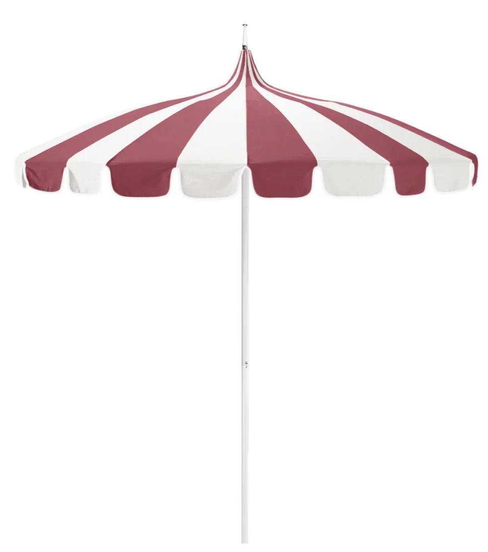 Vintage Pagoda Vintage Red Sunbrella Patio Umbrella 8.5 ft. | Mintly Home