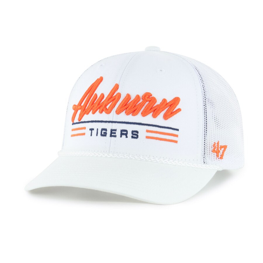 Auburn Tigers '47 Garner Rope Trucker Adjustable Hat - White | Fanatics