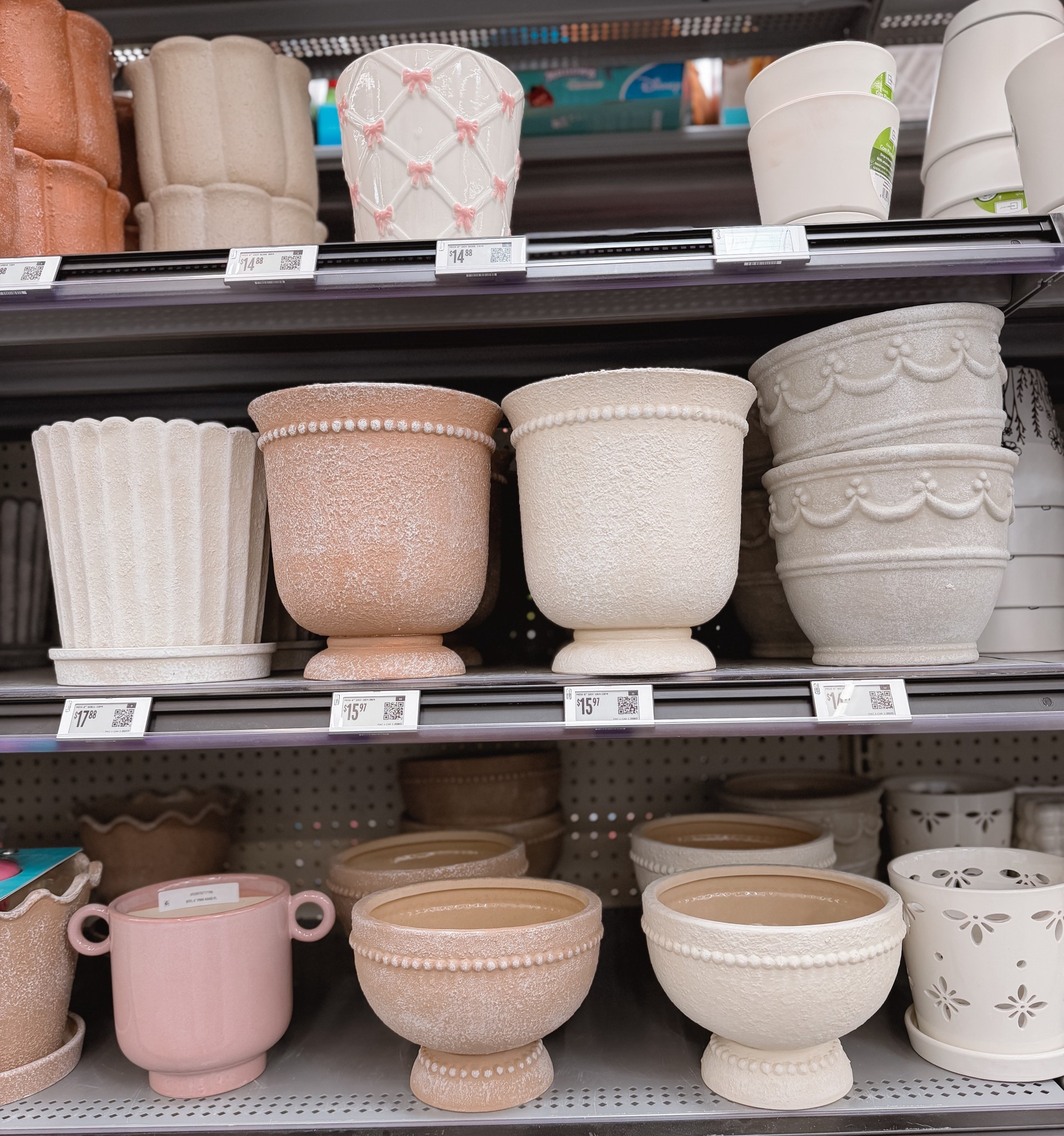 Walmart planters that look high-end 👀 coastal preppy + grandmillennial styles with bows, scallops, soft pinks & neutral ceramics all under $20 🤍 perfect for spring porch styling, patio refresh or indoor plant decor

so many cute options in store right now — the bow one is a MUST 😭🌸

walmart planters | coastal planters | preppy home decor | grandmillennial decor | pink planters | scalloped planters | ceramic planters | affordable home decor | spring decor | patio decor | gardening | porch decor | outdoor flowers | outdoor planter | indoor planter | my texas house | walmart home 

#LTKSeasonal #LTKselfcare #LTKHome