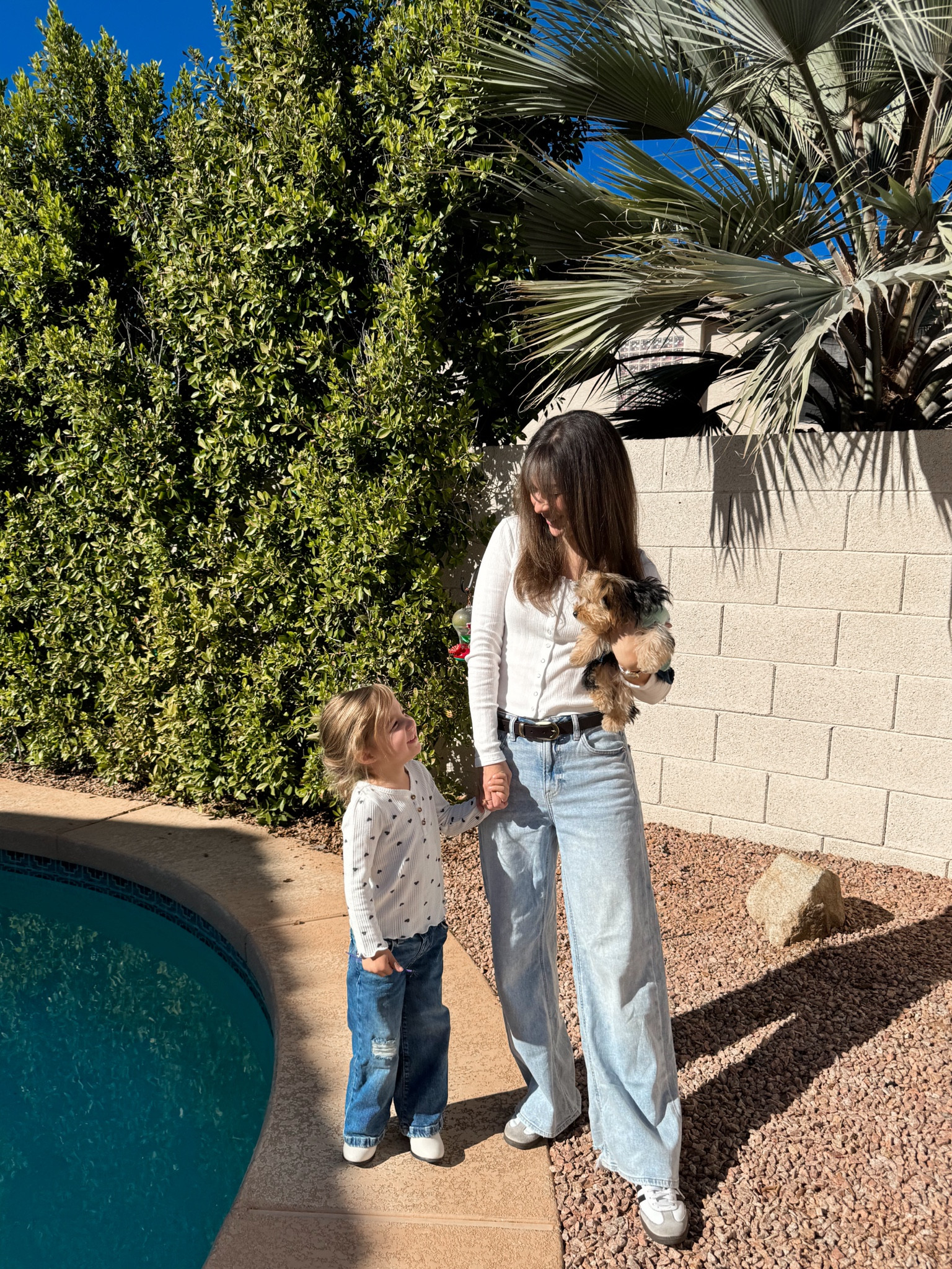 Baggy jeans matching outfits - mommy and me matching outfits 

Pointelle long sleeve xs
My jeans I’m 5ft2 wearing 00short
Samba shoes

Ella wide leg jeans 3t
Shirt 3t
Target boots 



#LTKFamily #LTKStyleTip