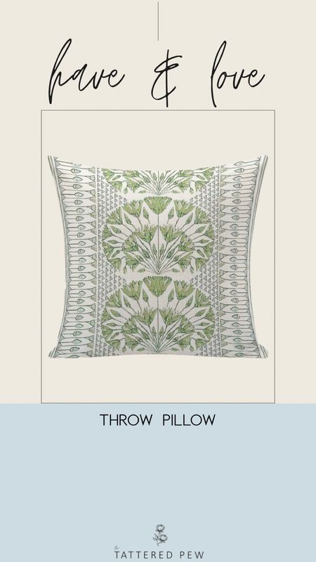 This gorgeous green throw pillow is a regularly styled item in my home! It's super budget-friendly and perfect for summer decor!

#LTKhome #LTKFind #LTKunder50