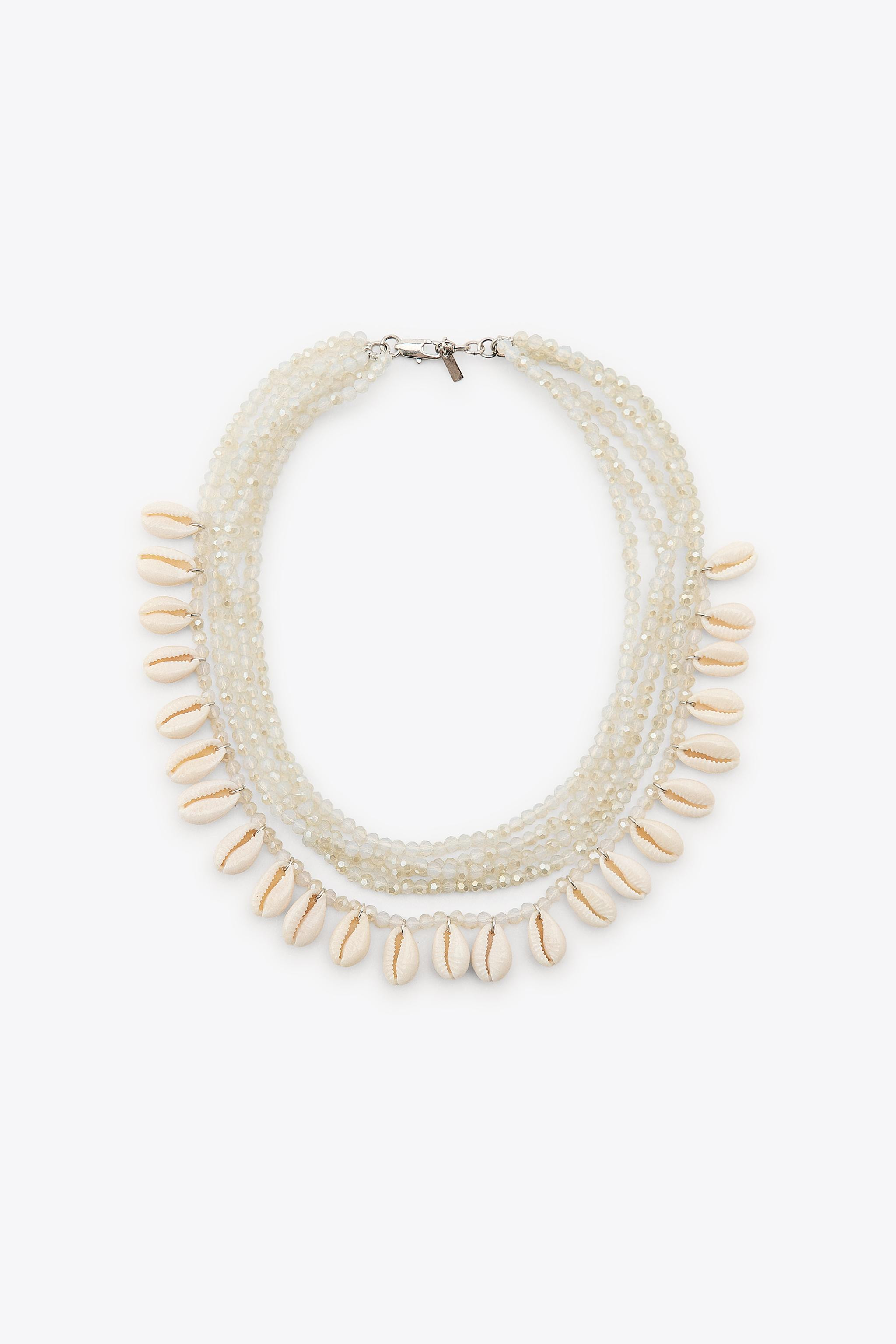 SHELL SHINE NECKLACE | Zara UK