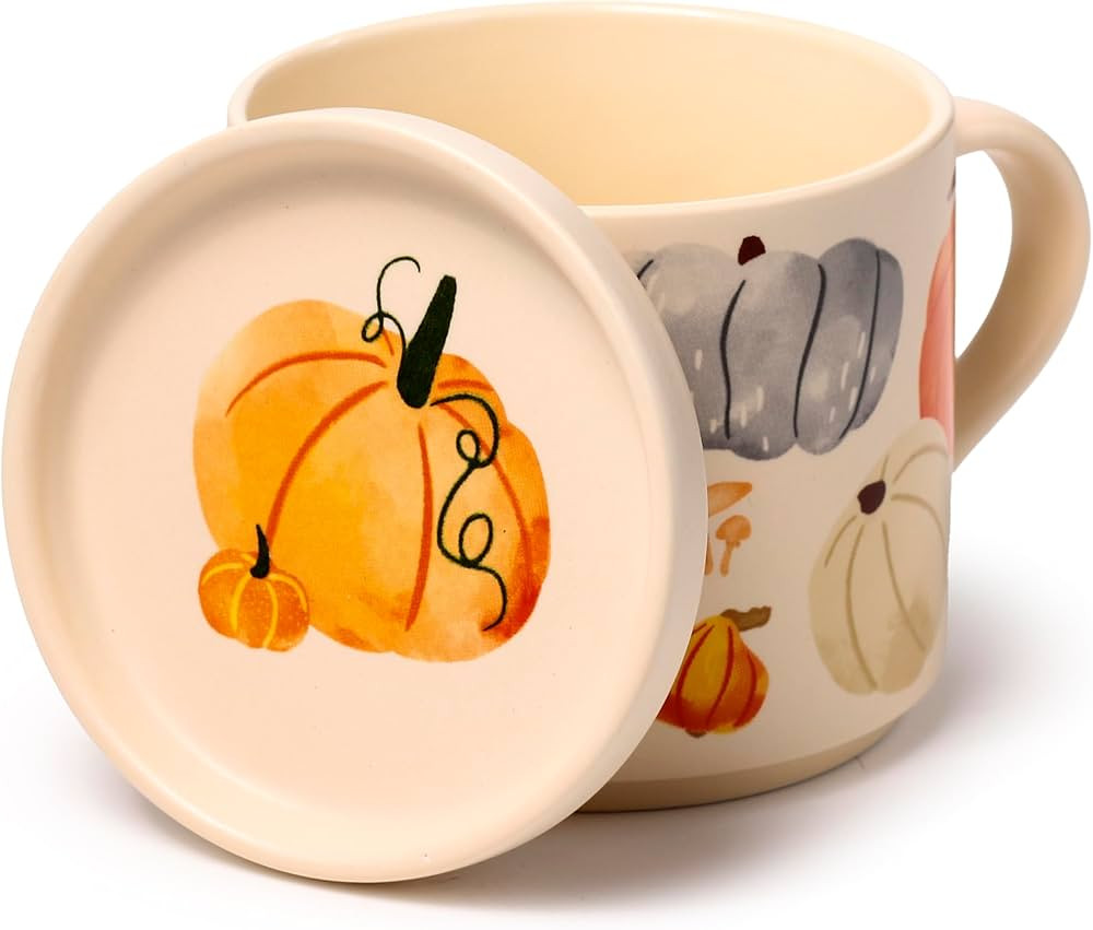 Puckator 2 in 1 Porcelain Mug and Coaster/Lid - Pumpkin - Autumn Harvest - Large - Tea, Breakfast... | Amazon (DE)