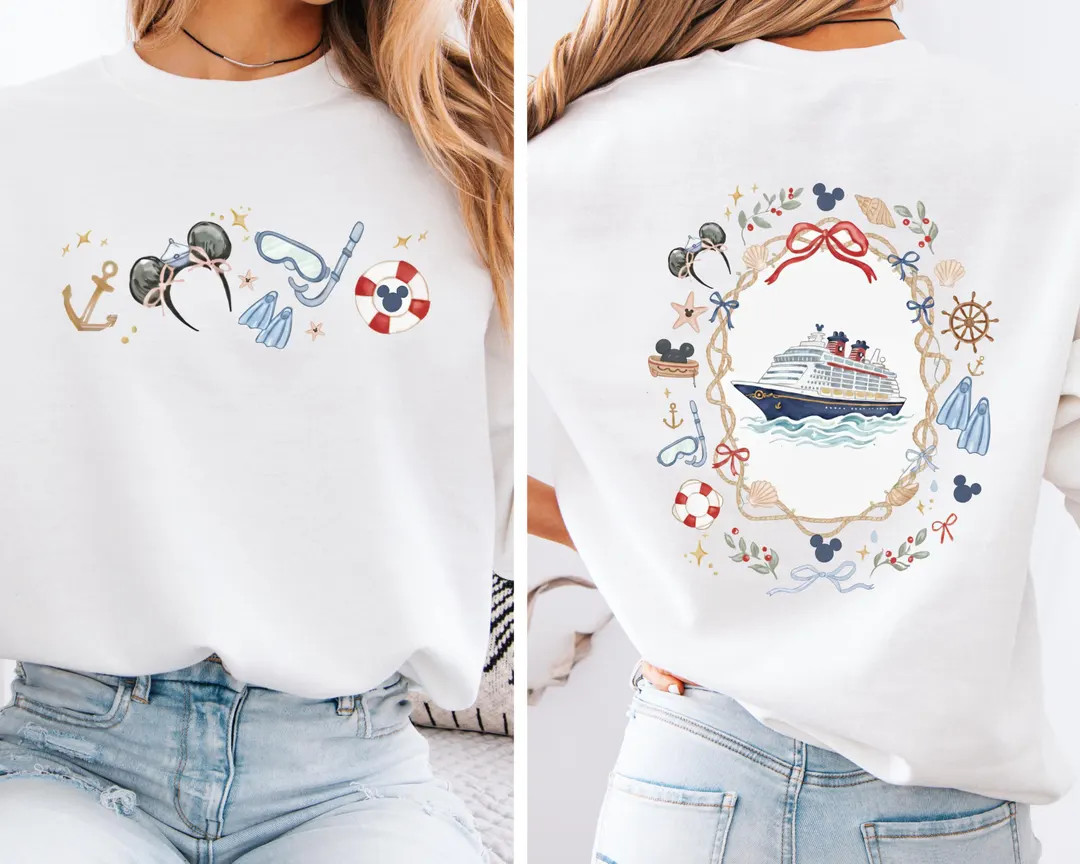 Coquette Disney Cruise 2026 Shirt Sweatshirt,family Matching Cruise 2026 Trip Shirt,ocean Travel ... | Etsy (US)