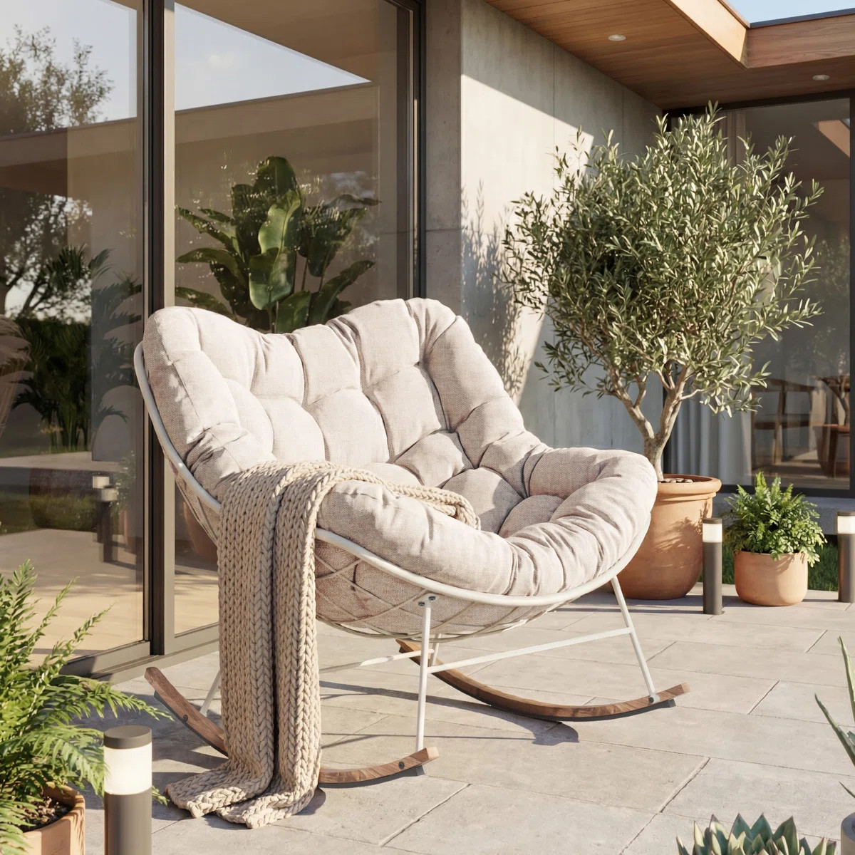 Gifty Powder Coated Steel Outdoor Chair | Wayfair North America