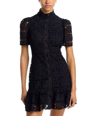 Floral Lace Mock Neck Mini Dress -Exclusive | Bloomingdale's (US)