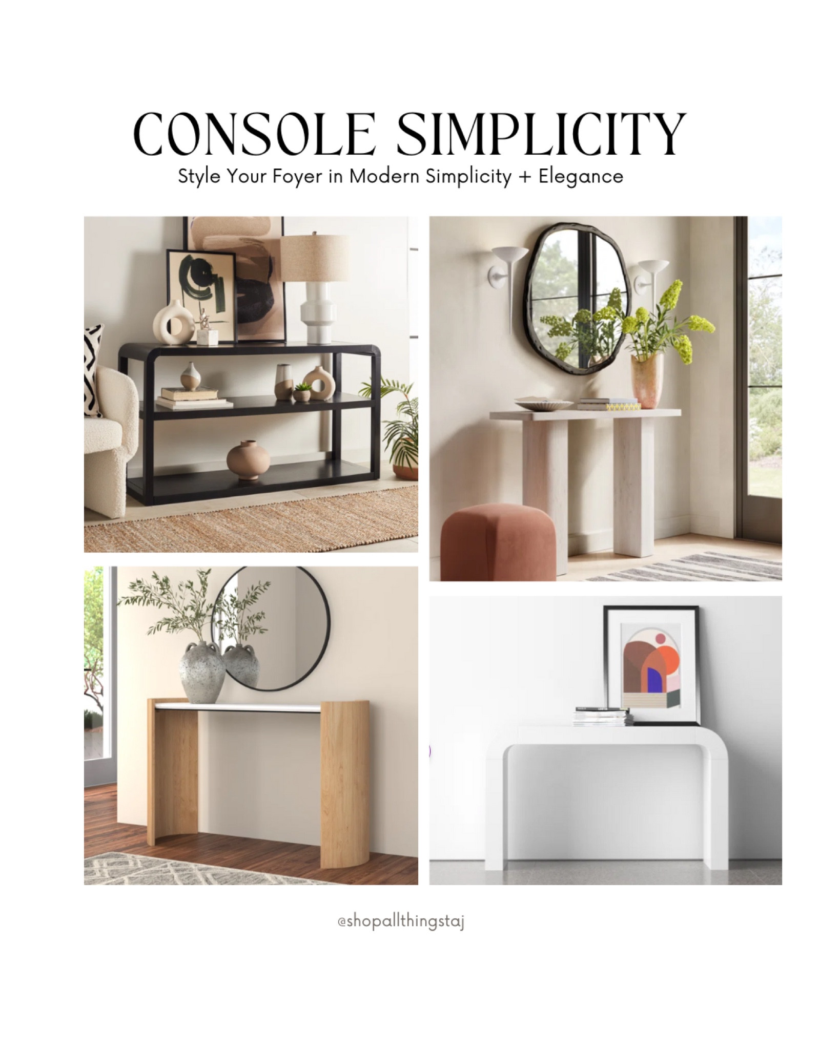 Style your entryway in modern simplicity and elegance. Check these out and more linked below. ☺️

#LTKStyleTip #LTKSaleAlert #LTKHome