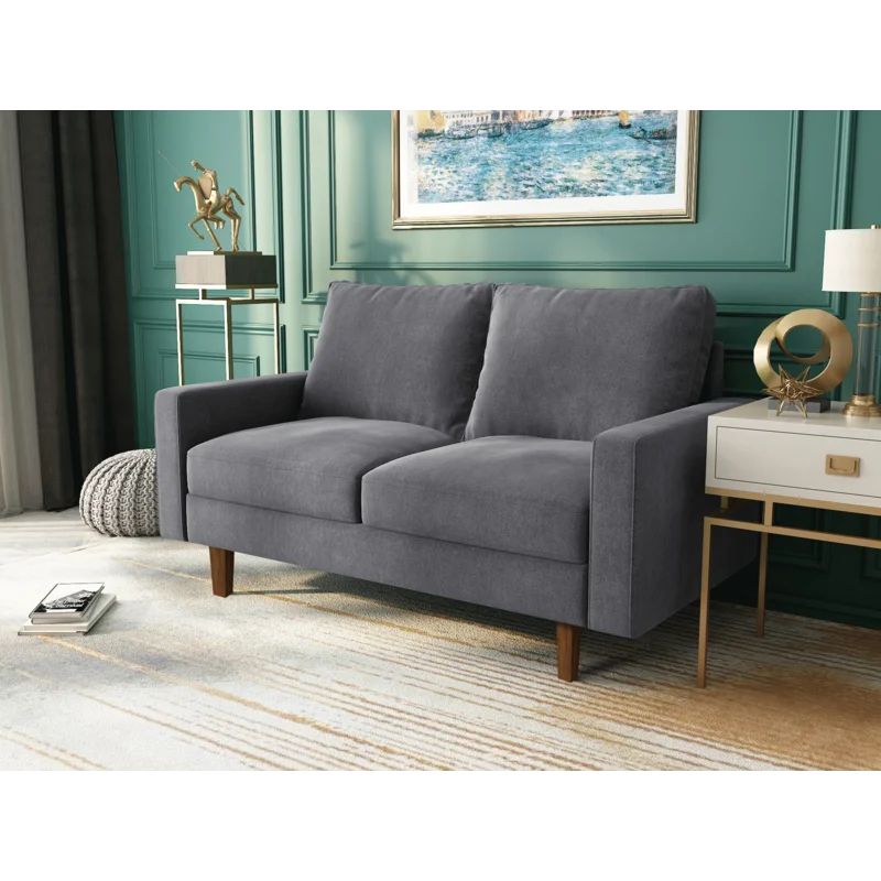 Jo 57.9'' Square Arm Loveseat | Wayfair North America