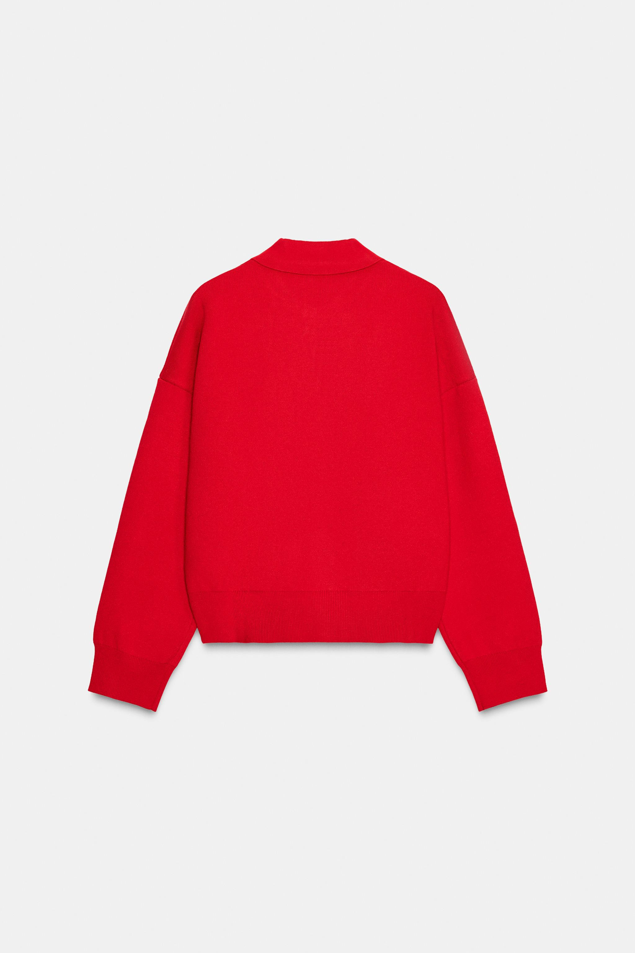 KNIT POLO SHIRT WITH POCKET | Zara UK