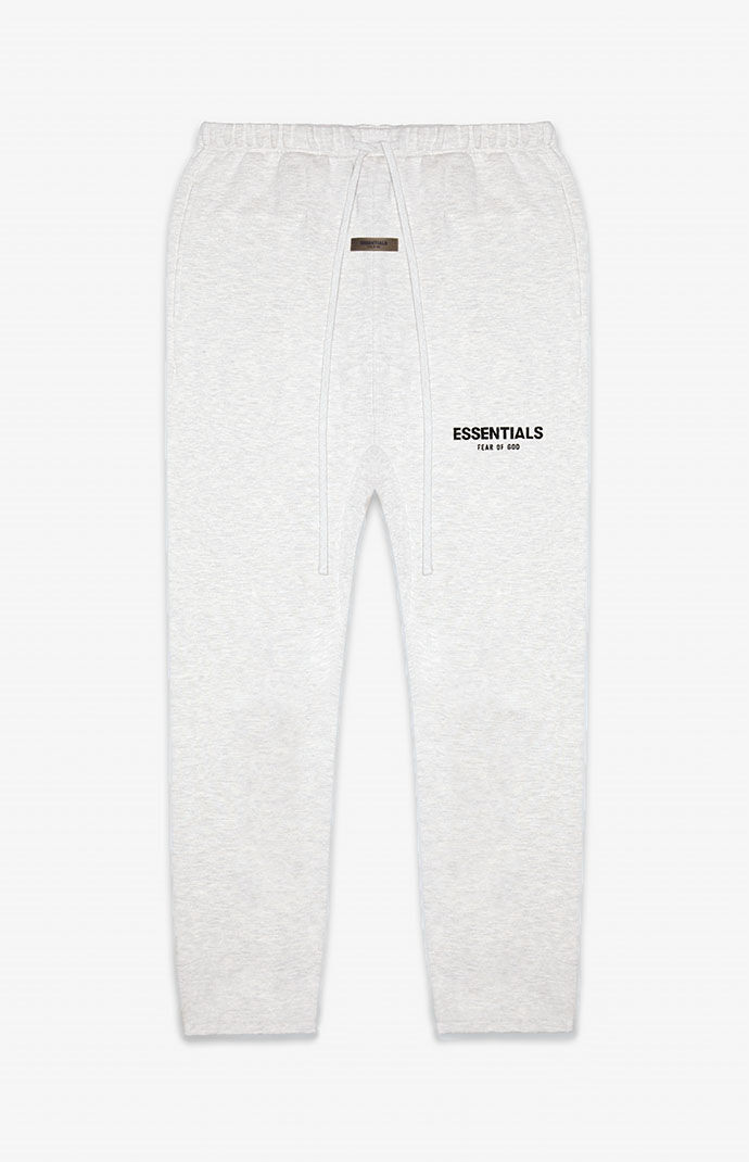 Fear of God Mens Light Oatmeal Relaxed Sweatpants size Small | PacSun