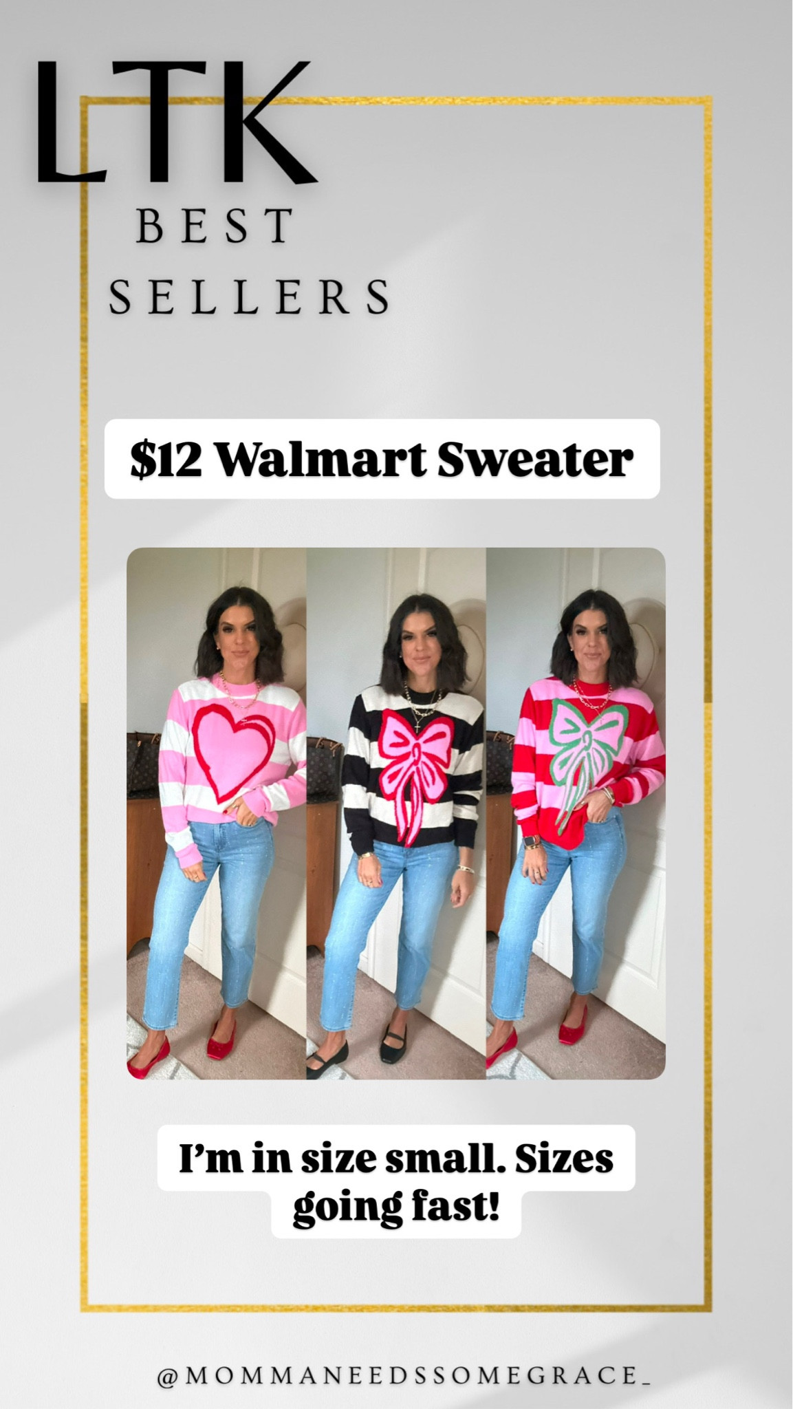 This Walmart sweater is going fast! I’m in size small 

#LTKFindsUnder100 #LTKSaleAlert #LTKHoliday