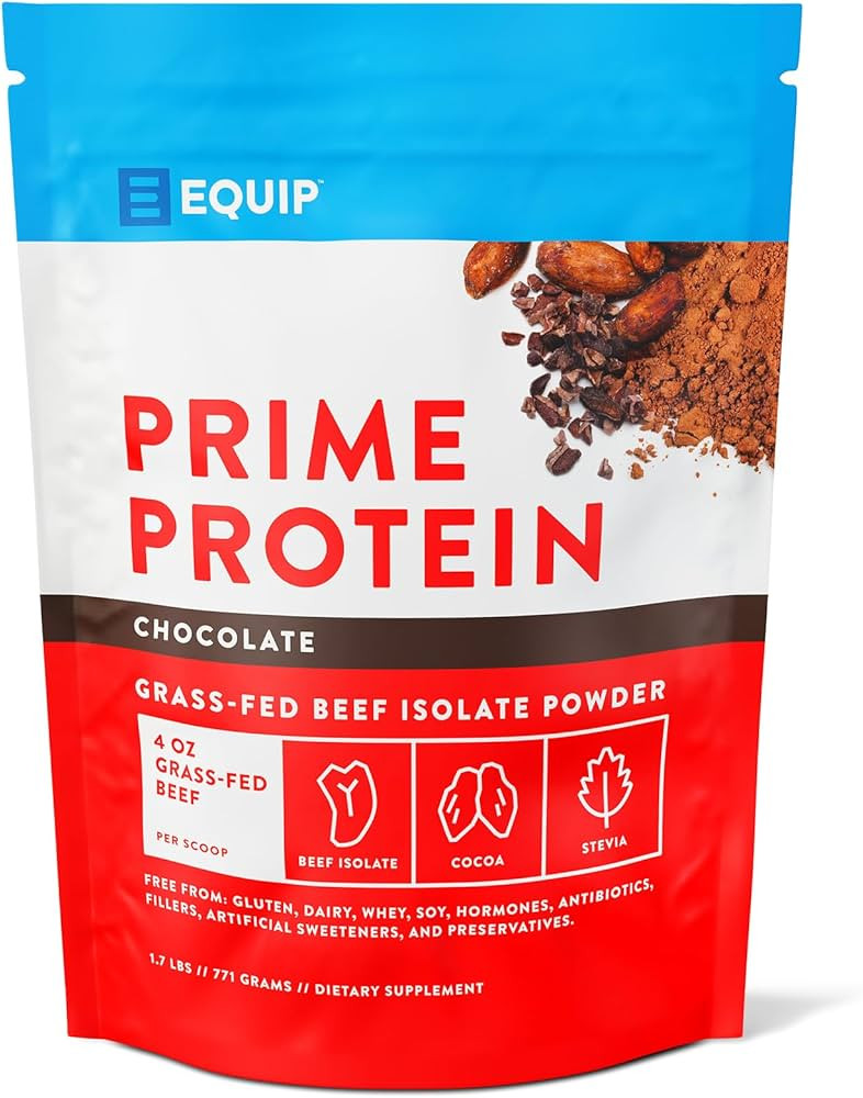 Equip Foods Prime Protein Powder | Clean, Grass Fed Beef Protein Isolate | Carnivore Protein Powd... | Amazon (US)