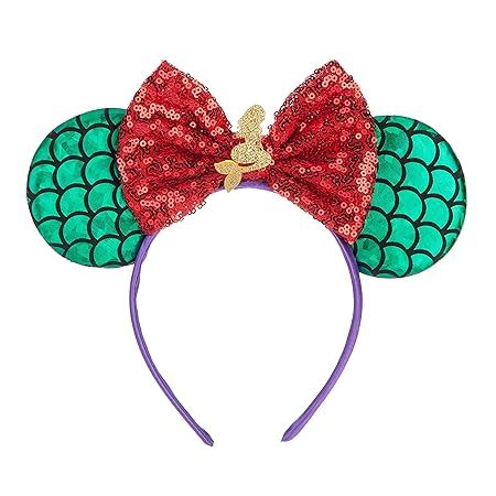 FANYITY Mouse Ears, Sequin Mouse Ears Headband for Boys Girls Women halloween&Disney Trip (Mermai... | Amazon (US)