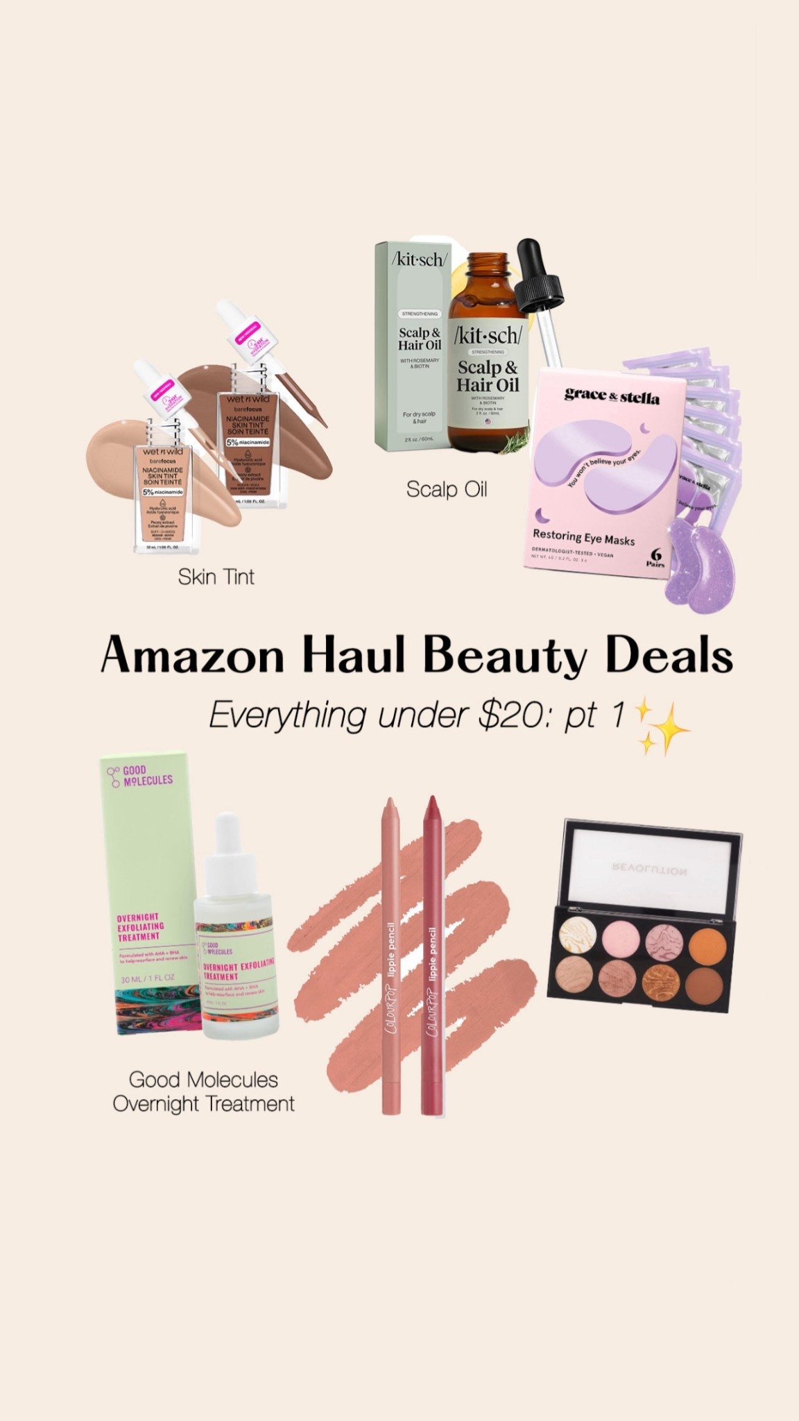 Amazon Haul Beauty Deals!! Everything on Amazon Haul is under $20 #ad #founditonamazon @amazon

#LTKHoliday #LTKBeauty #LTKSaleAlert