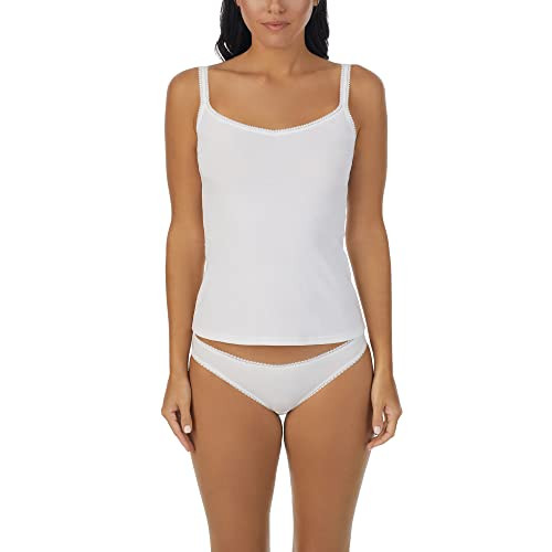 OnGossamer Womens Cabana Cotton Camisole, White, Large | Amazon (US)