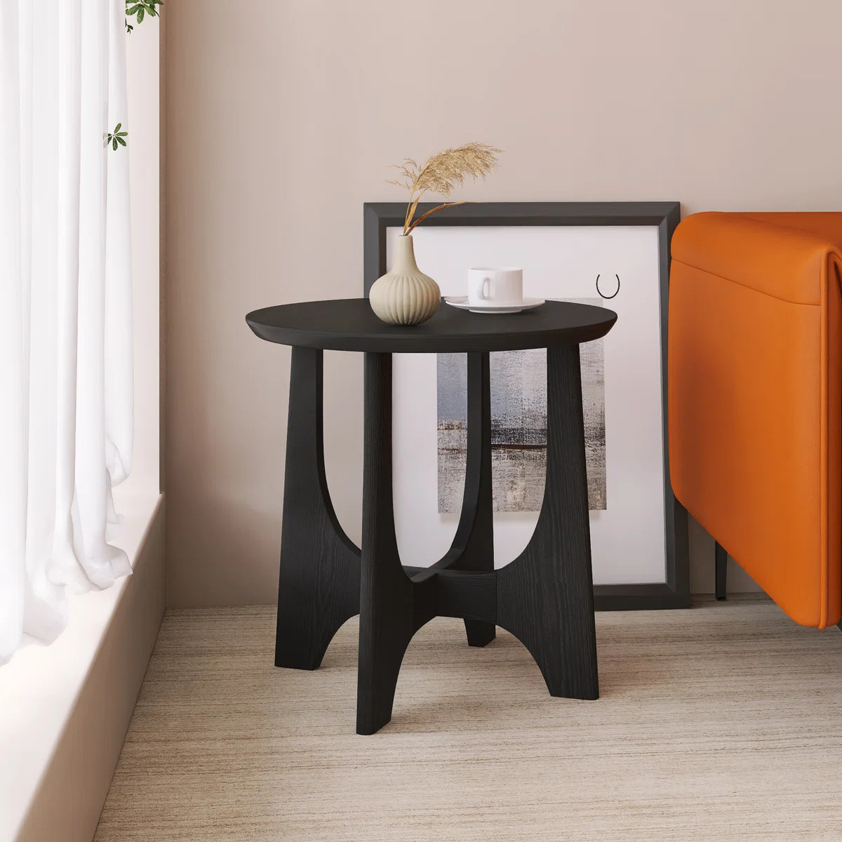 25" Round Wooden Side Table | Wayfair North America