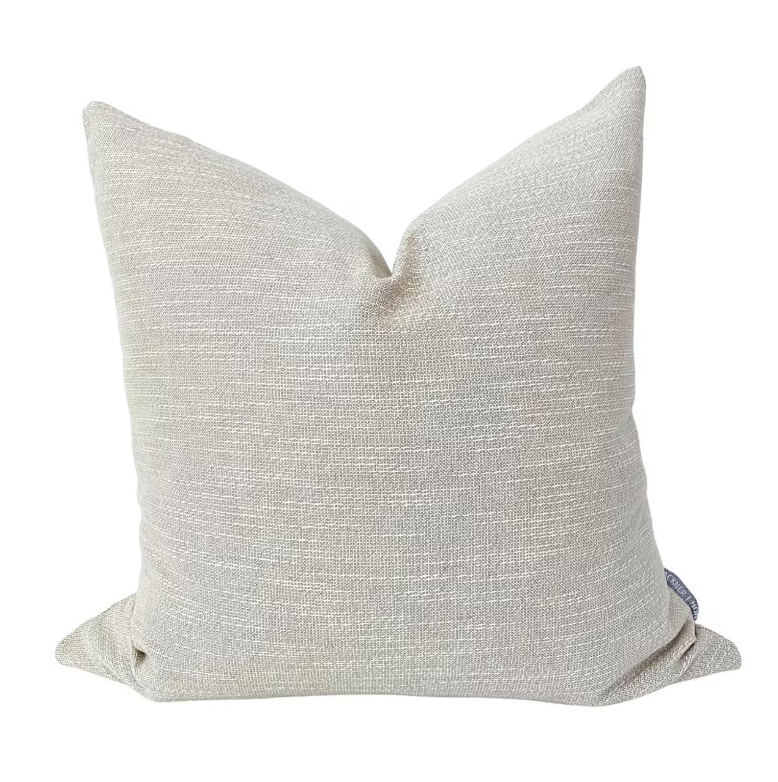 Textured Linen  Beige Pillow Cover Tan Pillow Decorative - Etsy | Etsy (US)