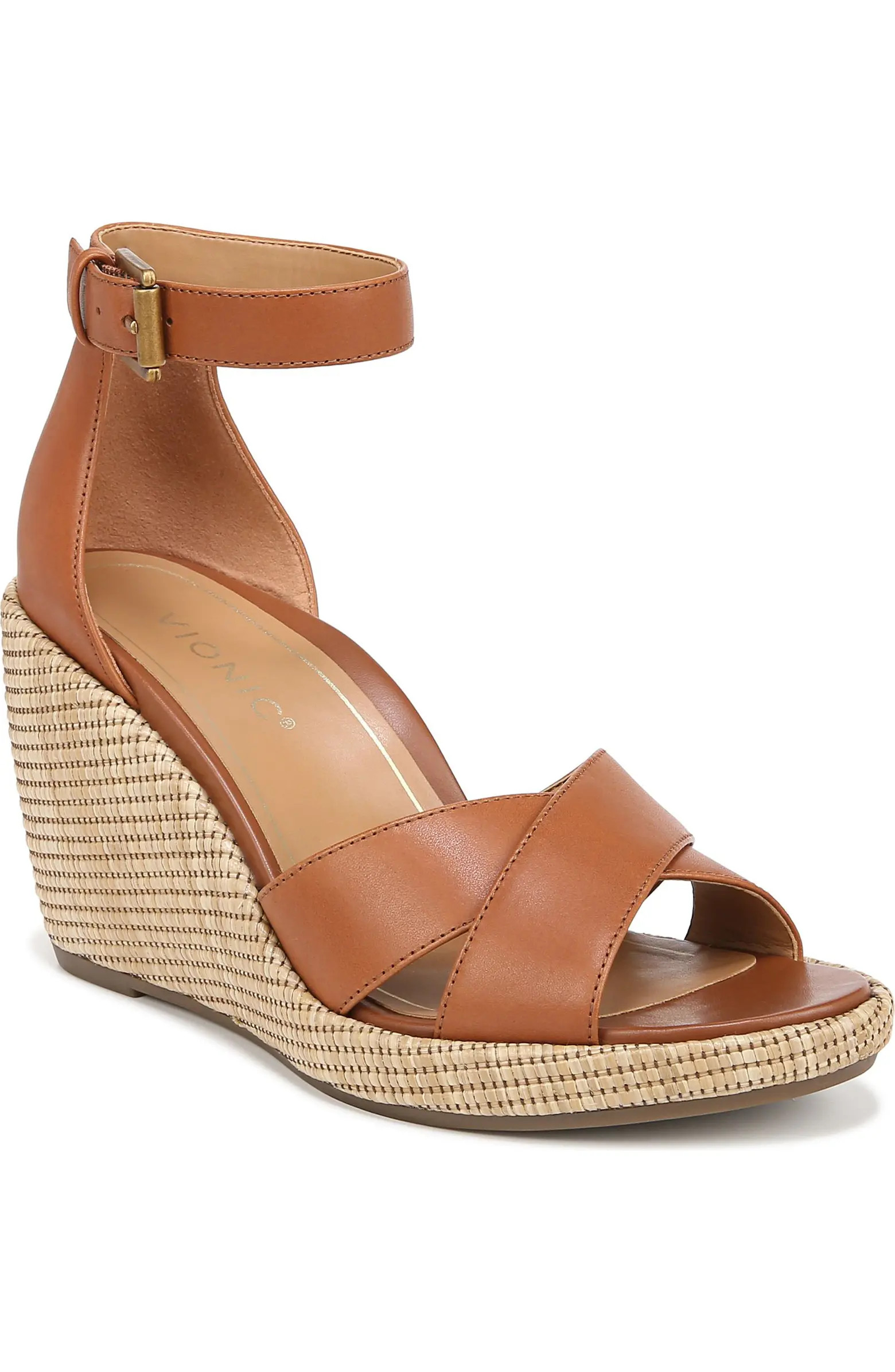 Marina Ankle Strap Wedge Sandal (Women) | Nordstrom Rack