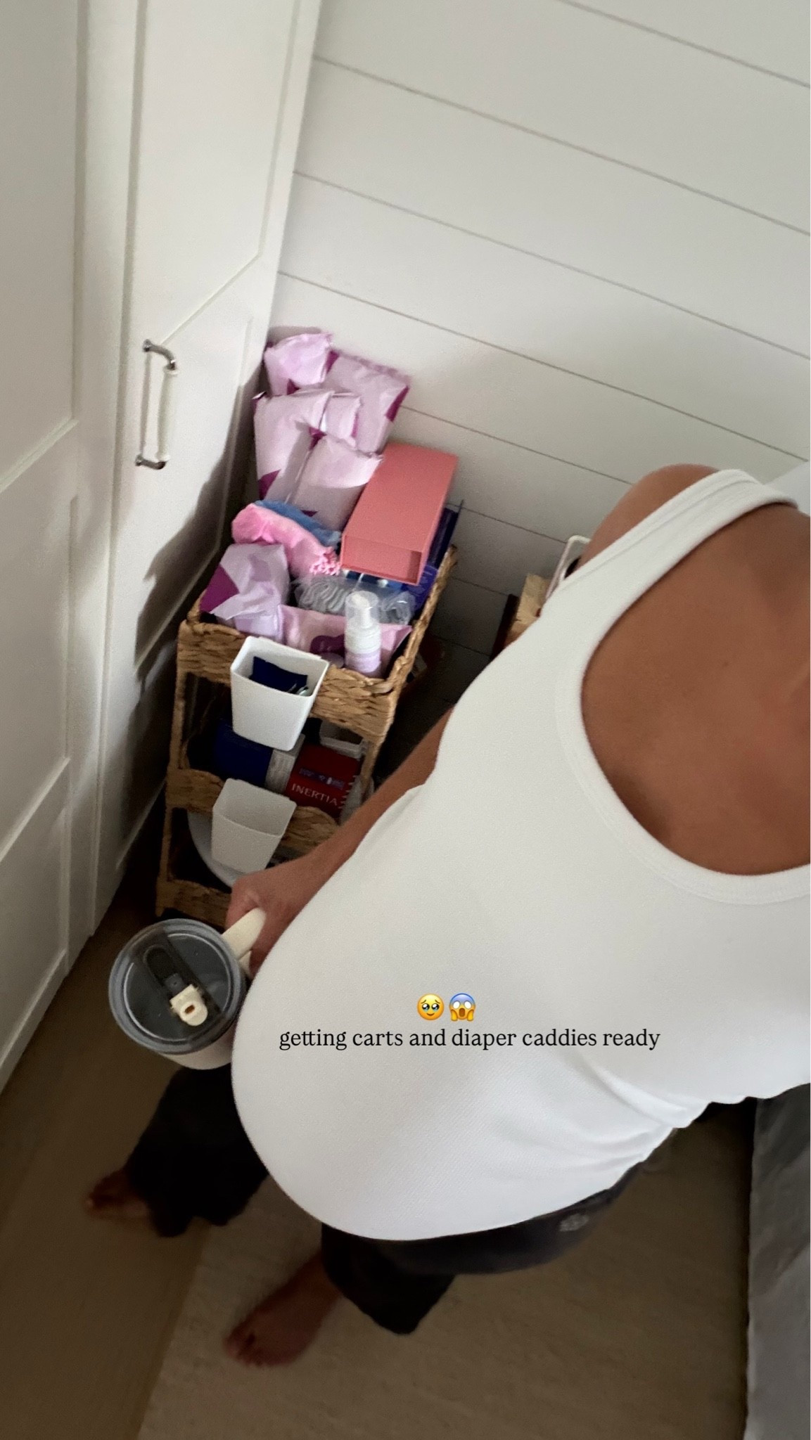 [9/3/26] baby prep!!! 🤍

Tank is from @abercrombie and currently on sale for $20, pants are old from @freepeople but linking the same style still available in size large. Linking similar pairs as well!