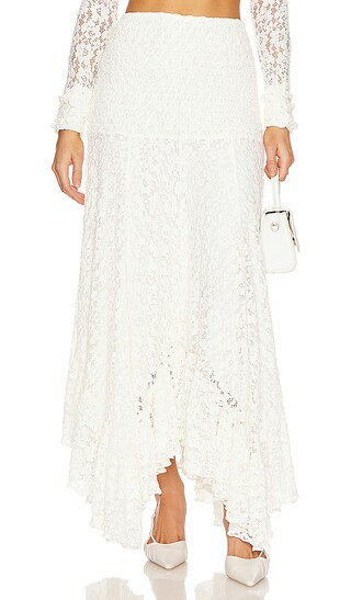 Vieira Maxi Skirt in Blanc | Revolve Clothing (Global)