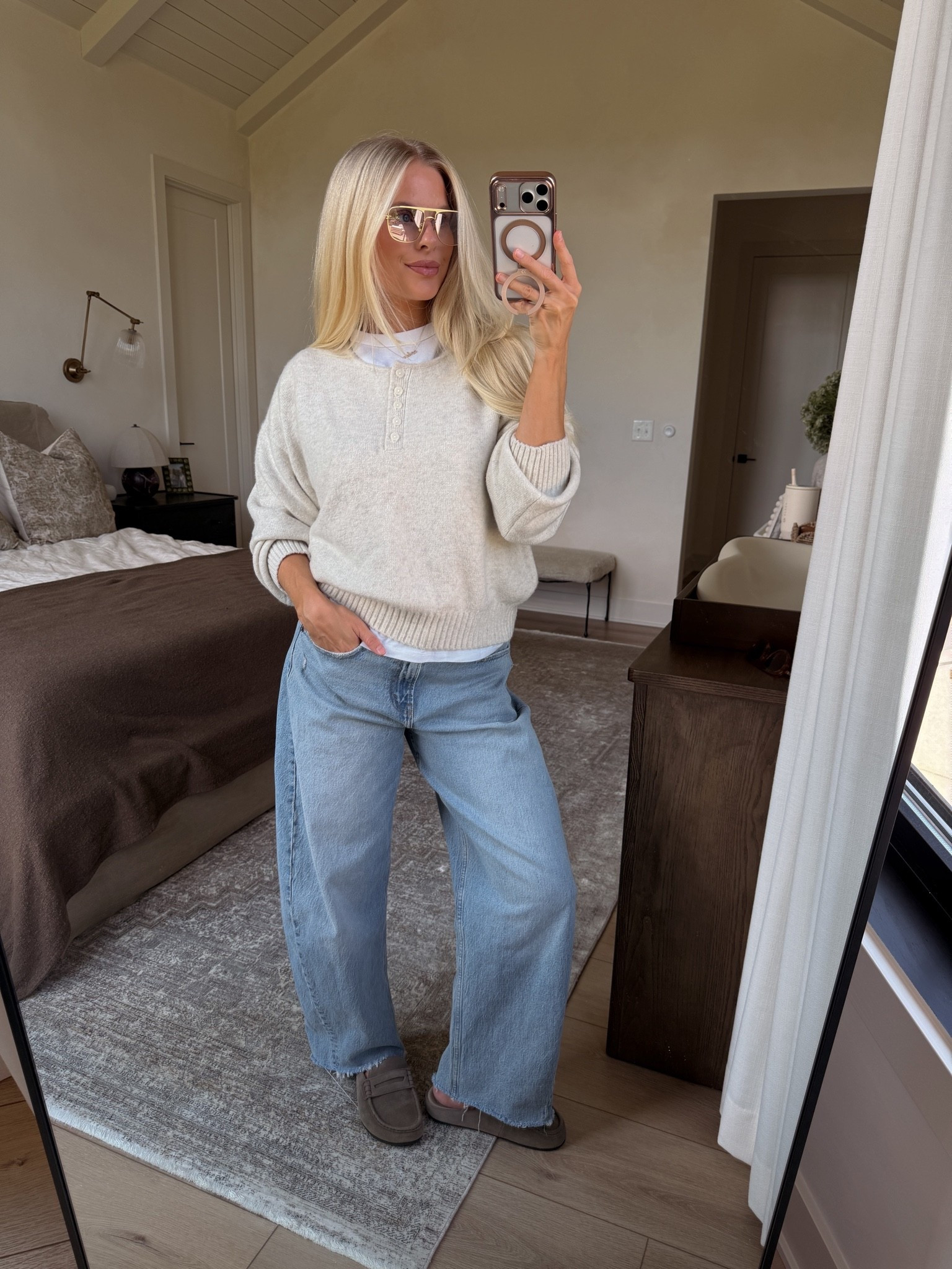 Code AFKATHLEEN - SIZE: med on tee & sweater (cream heather), 29 reg in jeans (light - sized up for pp), shoes run tts - linked similar! #kathleenpost

Fall transition outfit, postpartum outfit, Abercrombie haul, Abercrombie denim sale

#LTKSaleAlert #LTKootd
