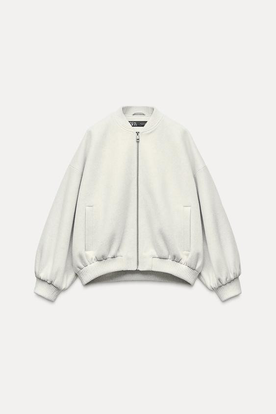 SOFT OVERSIZE BOMBER JACKET | Zara UK