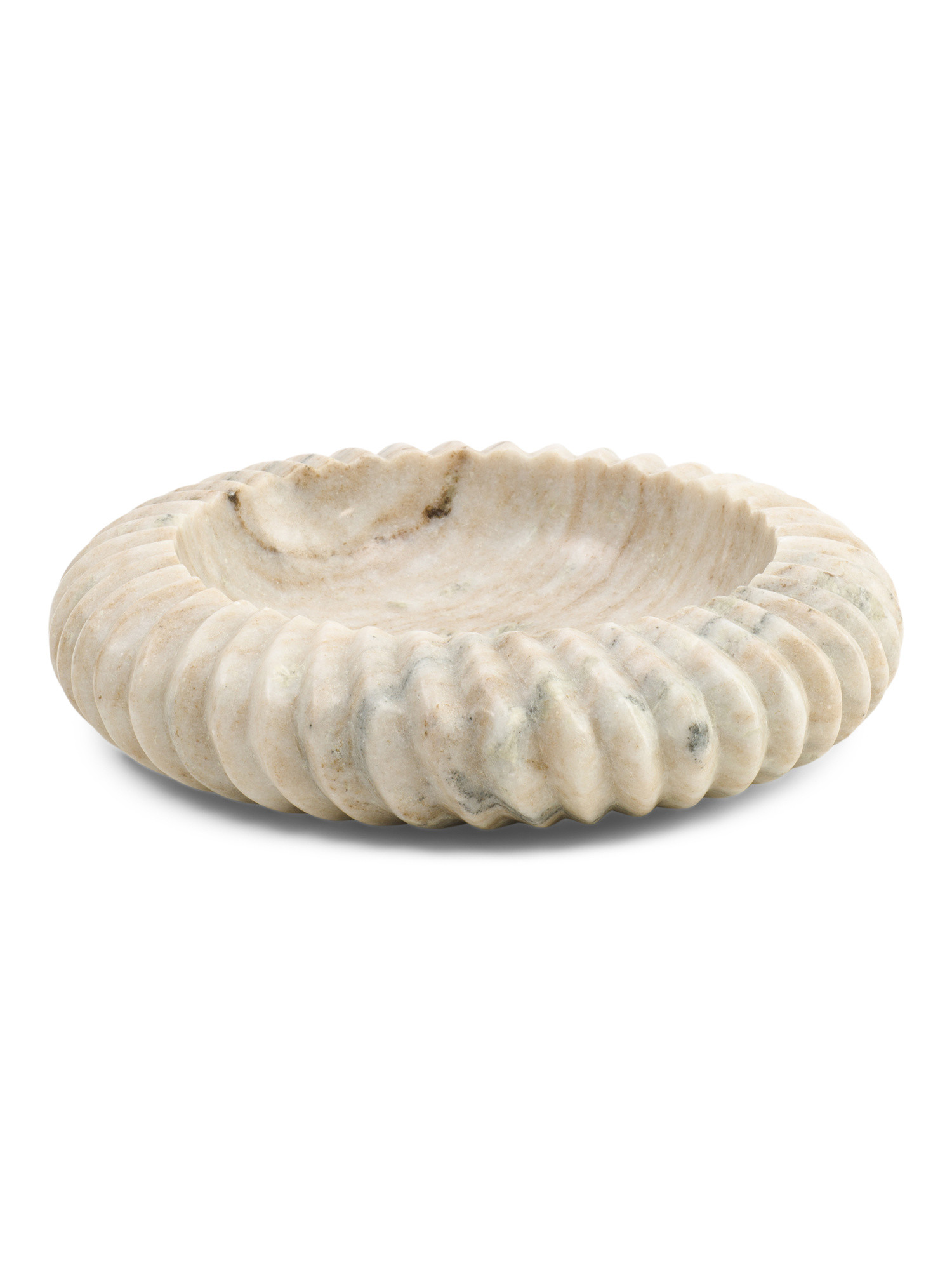 12in Solid Marble Ribbed Bowl | Home | Marshalls | Marshalls