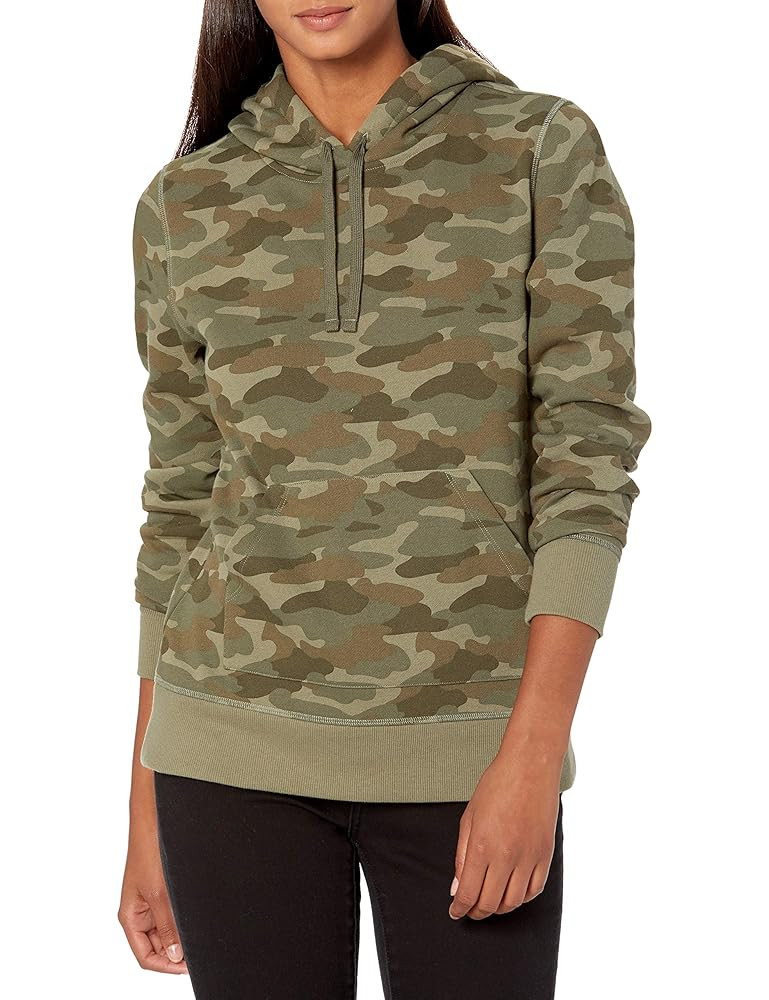 Amazon Essentials Women's Regular-Fit Fleece Pullover Hoodie (Available in Plus Size) | Amazon (US)