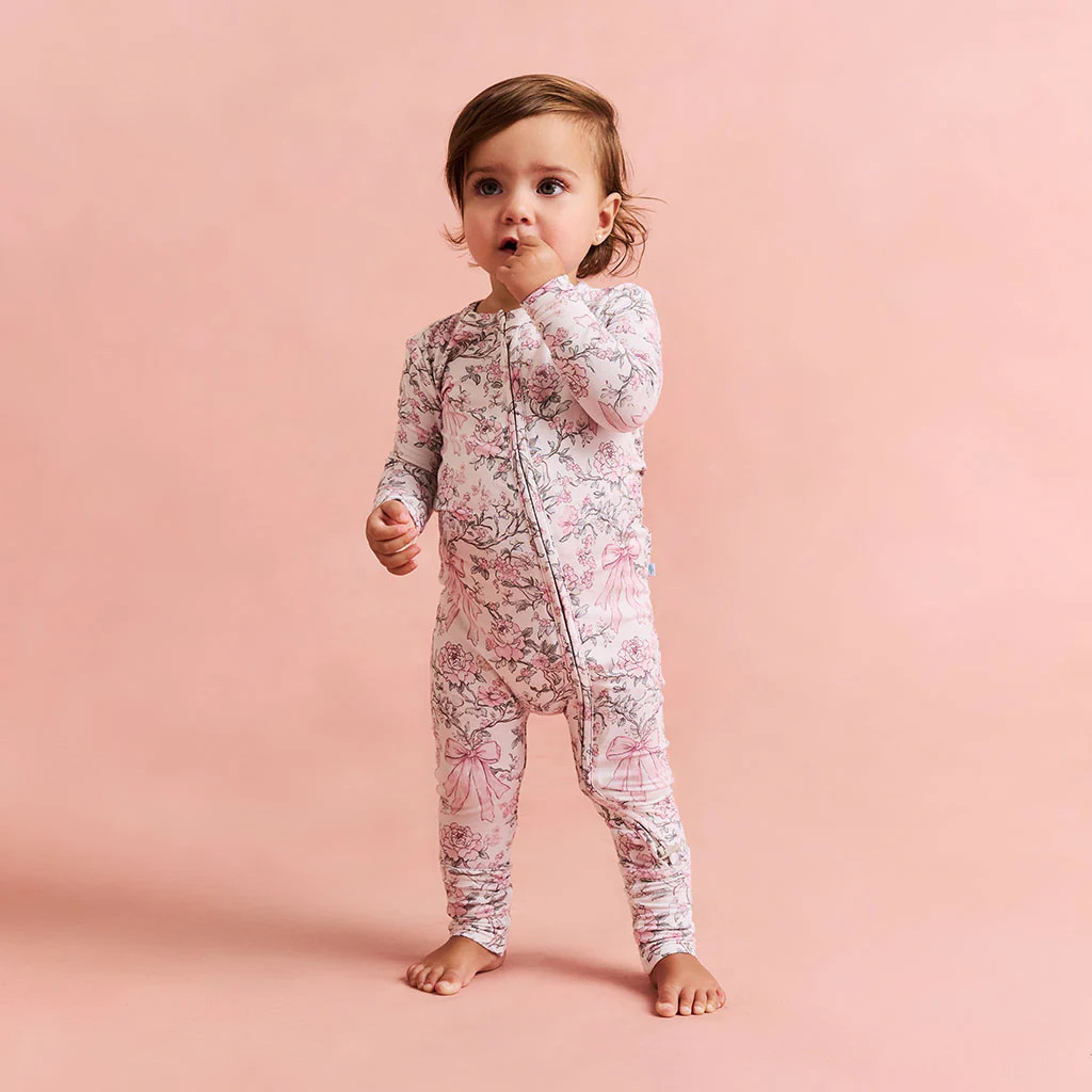 Floral Pink Long Sleeve Irene Convertible One Piece | Posh Peanut® | Posh Peanut
