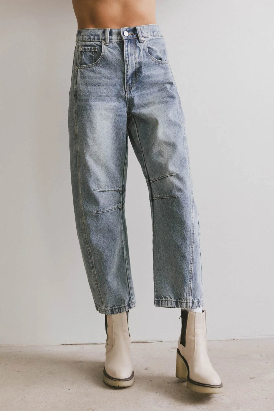 Lisette Barrel Jean in Medium Wash | Böhme US