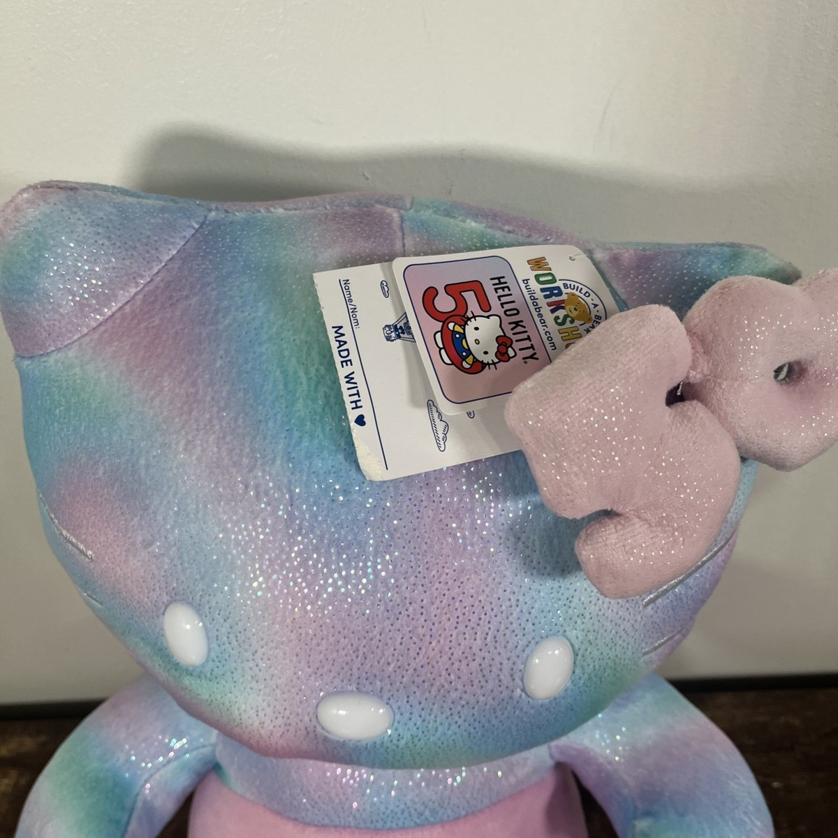Build a Bear Hello Kitty 50th Anniversary Plush With Tag Multi Bright Purple | eBay US