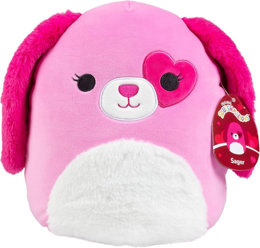 Squishmallows 10" Sager The Dog Valentine's Day Plush- Officially Licensed Kellytoy - Collectible... | Amazon (US)