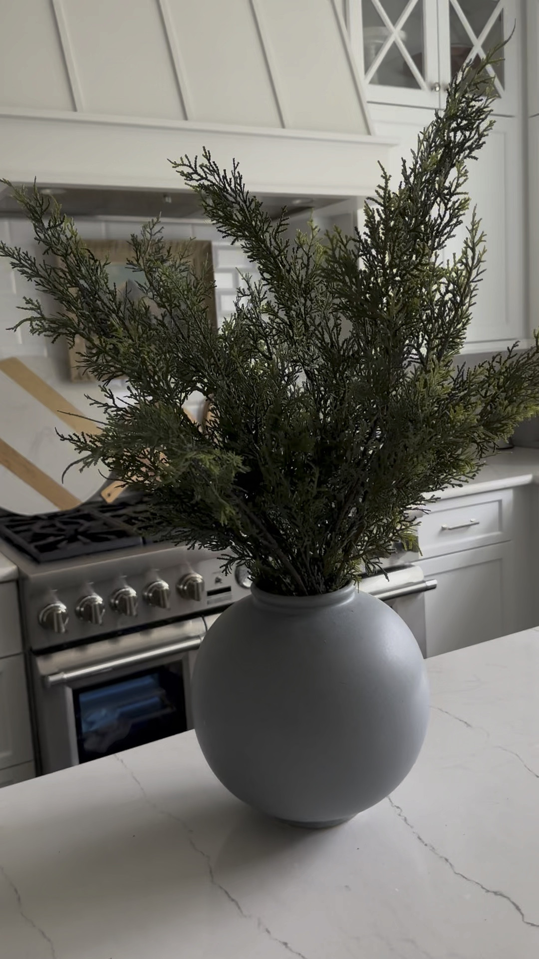 Pictures 5 $14.99 each Cedar faux stems. Note the height compassion to norfolk pine stems. 

#LTKHoliday #LTKHolidaySale #LTKSeasonal