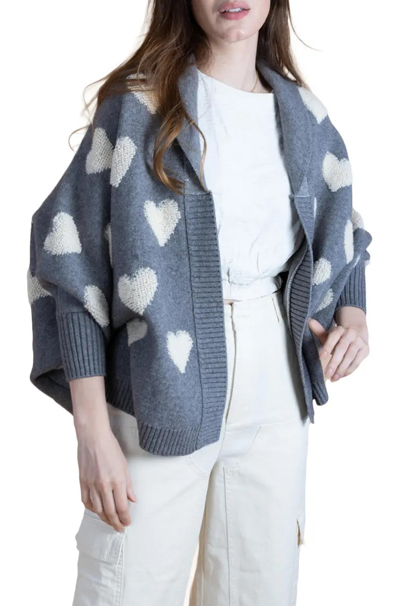SAACHI Textured Heart Cardigan | Nordstromrack | Nordstrom Rack