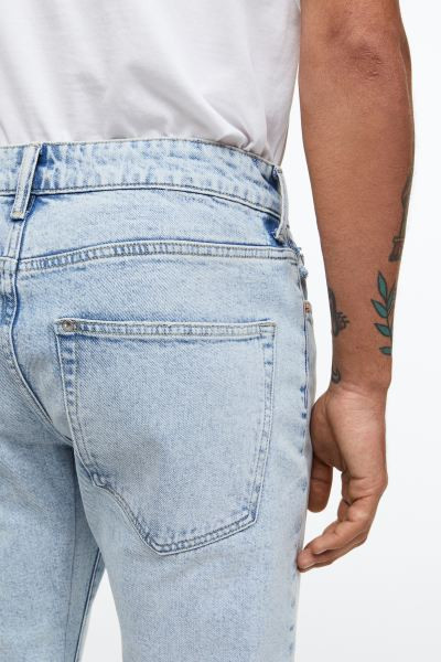 Straight Regular Jeans - Blue - Men | H&M US | H&M (US + CA)