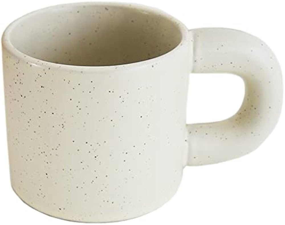 Chubby Fat Round Handle Ceramic Coffee Tea Mug Drinking Cup Trendy Aesthetic Nordic Style Pintere... | Amazon (US)