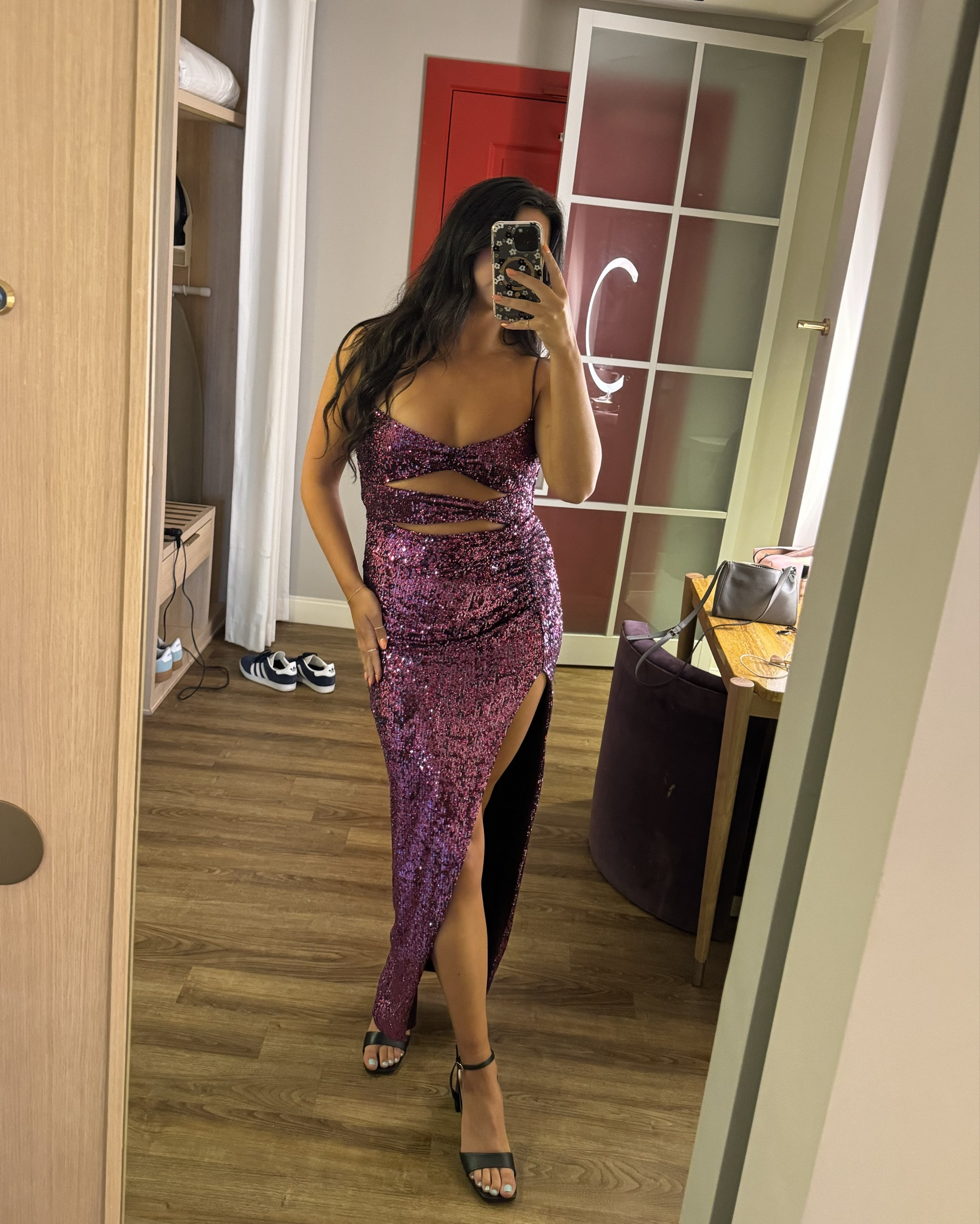 The most glorious purple sequin maxi dress to ever exist!! I loved this party dress for our company’s Vegas theme 🕺🪩✨

I’m 5’11 wearing a L! The frabric is very high quality and has a little stretch to it. 

#LTKParties #LTKStyleTip #LTKU