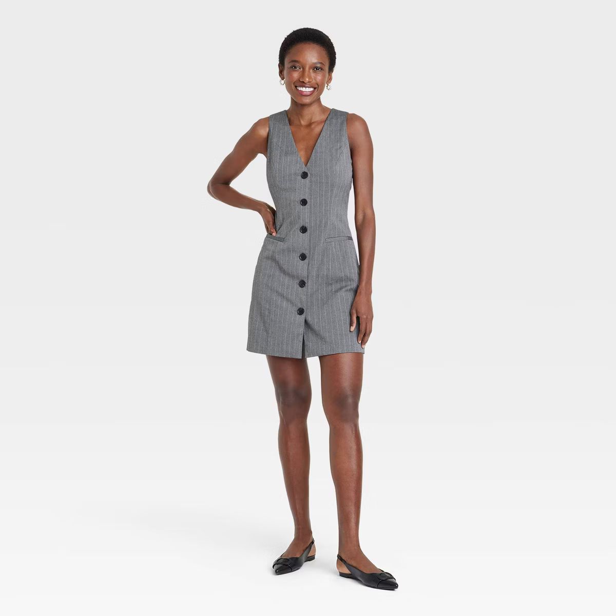 Women's Tailored Mini Vest Dress - A New Day™ | Target